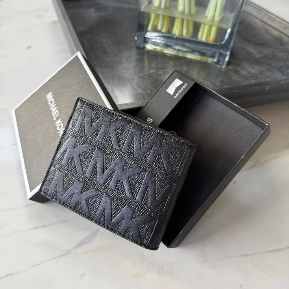 New Michael Kors Andy Slim Billfold Wallet